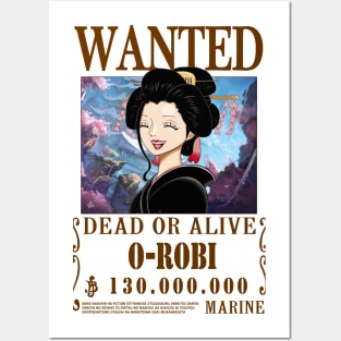 O-Robi Nico Robin Wanted Posters and Art